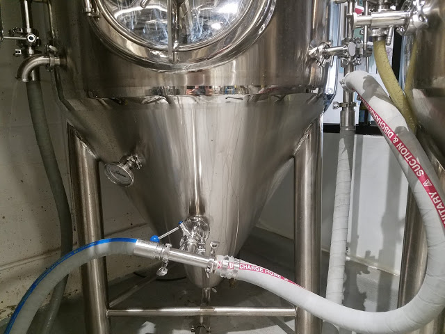 The fermentor during the cleaning process. 